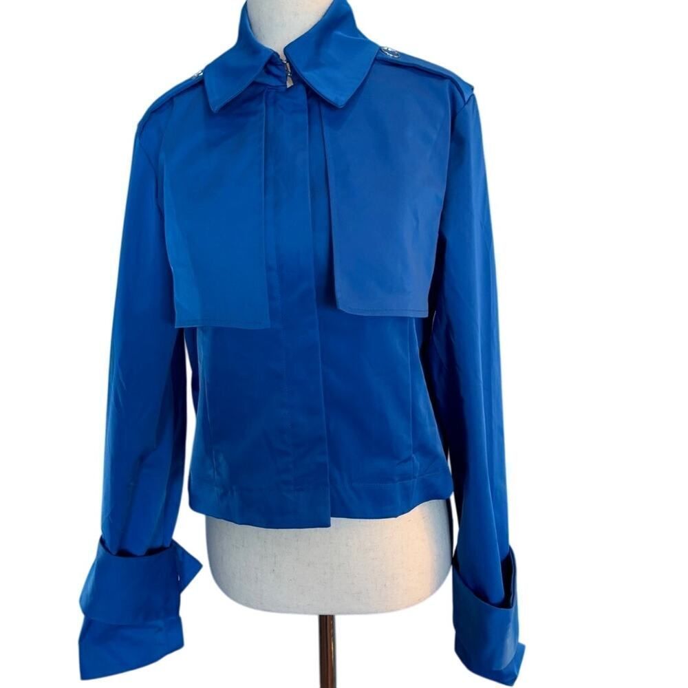 NWOT Black History Month TARGET Cropped Light Jacket Lined '22 Blue Small